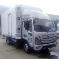 Camion frigorifique automatique diesel Foton / Camion de transport de poulets / Camion fourgon