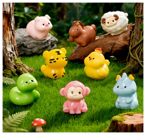 שרף סיטונאי סוס 3d מיניאטורי סוס גלגל המזלות מתנות ירח שנה סינית חדשה נחש 2026 מזכרות קישוט דמויות ילדים צעצוע ילדים - Product Image 3