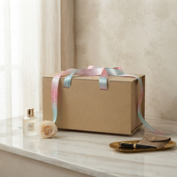 Caja de Regalo Magnética Plegable Ecológica Personalizada, Caja de Papel Kraft Plegable de Lujo para Ropa y Productos de Panadería