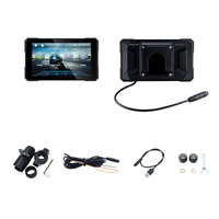 Nouvel écran rotatif de 5 pouces, navigation portable pour moto, Carplay, prend en charge l'alimentation USB 5V