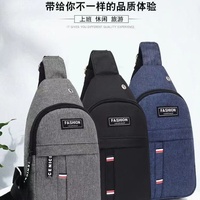 Sac bandoulière messager de voyage pour homme, sac de poitrine en nylon imperméable, sacs à bandoulière croisés, vente en gros d'usine