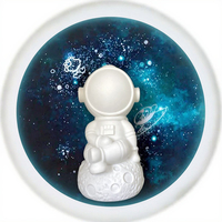 Sculpture d'ours en résine fluide DIY populaire en gros pour enfants et adultes, figurine à peindre, artisanat de Noël, peinte à la main