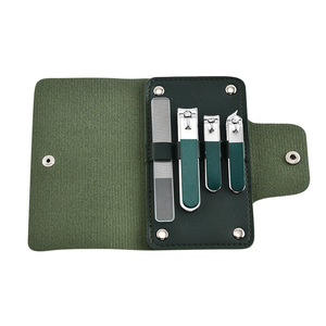 Ensemble de manucure et pédicure portable en acier inoxydable, kit de coupe-ongles 4 pièces avec étui pour les ongles des doigts et des orteils - Product Image 4