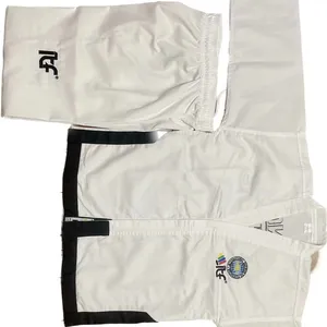 Factory Wholesale Custom Logo WTF ITF Taekwondo Uniform Taekwondo Dobok for Children Adults Kids