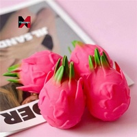 Gesimuleerde Dragon Fruit Knapperige Knijpbare Fruit Stressbal Groothandel Ontspanningsbal Gadget Meelachtig