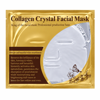 Masque facial en cristal de collagène transparent, masque hydratant, nourrissant et revitalisant, étiquette privée, logo personnalisé OEM, lissage et réparation