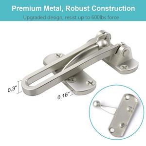 Khóa Cửa An Ninh Cho Khách Sạn, Khóa Bảo Vệ Cửa Dạng Thanh Xoay Dày Hợp Kim Kẽm Gia Cố Khóa Cửa Di Động - Product Image 5