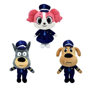 Wholesale Sheriff Labrador Stuffed Animal Toys Plush Sheriff Labrador Toy Cartoon Dog Plushies