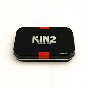 Food grade empty cheap small mini portable metal tin candy capsule packaging box custom breath mint tins with hinge