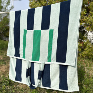 Customized Beach <b>Towel</b> All In One Package 100 Cotton Yarn Dyed Jacquard <b>Bath</b> <b>Towel</b> Extra <b>Large</b> For Swimming Vacation - Product Image 2