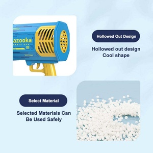 Pistolet à bulles électrique à piles à eau, lumière, musique, machine à bulles automatique, jouet pistolet à bulles, 64 trous, dinosaure, enfants - Product Image 6