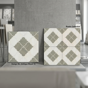 Pas cher Design Marocain 40x40cm Qualité Export 400x400mm Prix de Gros Porcelaine Antidérapant Parking Carrelage 12mm Épaisseur - Product Image 3