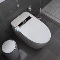 Toilettes électriques intelligentes montées au sol, toilettes automatiques, cuvette, chasse automatique, capteur de pied, toilettes intelligentes