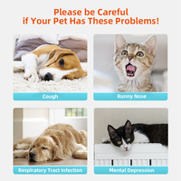 Supplément respiratoire liquide fabriqué en usine pour chats et chiens Soulagement de la toux et de la respiration sifflante Soutient la santé pulmonaire et l'immunité