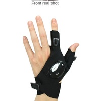 Stock transfrontalier gants de pêche lumineux lampe de poche LED réparation d'urgence pêche de nuit gants d'éclairage décorations de fête