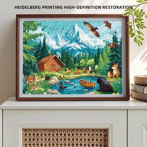 Puzzles personnalisés <span class=keywords><strong>de</strong></span> haute qualité, style conte <span class=keywords><strong>de</strong></span> fées, 60 pièces, forme irrégulière, avec boîte à clapet - Product Image 2