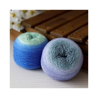 Usine en gros laine mérinos 75% acrylique 25% bébé série pull écharpe chapeau recyclé mélange fil colorant motif fil mélangé