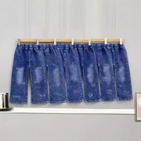 Celana Jeans Anak Perempuan Laki-laki Model Slim Fit Bell Bottom Gaya Korea Pewarnaan Khusus Pinggang Sedang Modis Serbaguna Musim Semi