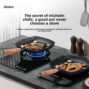 Sartén de Hierro Fundido de 22 cm con Base Engrosada para Retención de Calor, Empaque Personalizado de Grado Alimenticio para Compras al por Mayor - Product Image 6