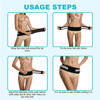Nouveau produit réglable respirant anti-dérapant unisexe sciatique soutien hanche ceinture lombaire hanche soulagement de la douleur