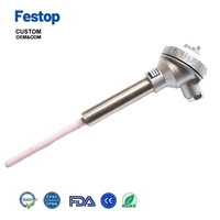 Thermocouple de type K 1200-1300°C, sonde en acier inoxydable pour four à haute température, communication USB, personnalisable OEM/ODM, IP68