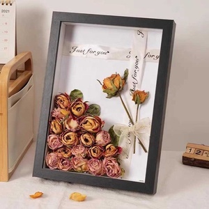 2-3-5cm กรอบถนอมดอกไม้สามมิติแบบกลวงฉลากของดอกกุหลาบนิรันดรแบบ DIY - Product Image 6