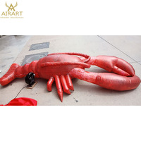 Homard gonflable géant de 3 m, écrevisse gonflable, crevettes gonflables, créatures marines à vendre