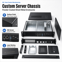 Boîtier de serveur GPU en tôle métallique sur mesure de précision OEM pour centre de données et matériel informatique IA