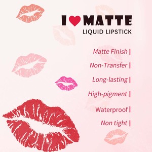 OCHAIN Personnalisé Votre Logo Vente Directe d'Usine Maquillage Longue Durée Nouveau Design Rouge à Lèvres Liquide Mat - Product Image 4