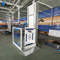 Ascenseur vertical pour fauteuil roulant accessible avec moteur en vente, élévateur de construction pour personnes handicapées, ascenseurs semi-cabine pour fauteuil roulant