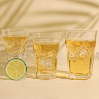 Verre à bière haut empilable, transparent, écologique, réutilisable, avec logo personnalisé, idéal pour bars et fêtes (vente en gros)