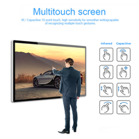 Layar LCD Sentuh Kapasitif Digital Signage Interaktif Ultra Tipis 32-55 Inci yang Dipasang di Dinding dengan Sistem Android untuk Toko Ritel & Mal
