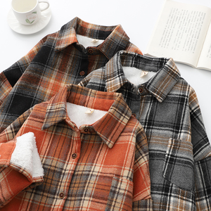 Veste <span class=keywords><strong>à</strong></span> <span class=keywords><strong>carreaux</strong></span> en flanelle épaisse, manches longues, boutons, personnalisé, doublure polaire Sherpa, <span class=keywords><strong>chemise</strong></span> <span class=keywords><strong>à</strong></span> <span class=keywords><strong>carreaux</strong></span> pour femmes - Product Image 2