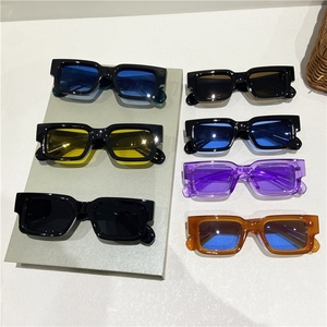 Lunettes de soleil rectangulaires de luxe Lmamba, style punk, pour femmes et hommes, collection 2024, personnalisables, vente chaude - Product Image 2