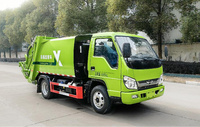Camion compacteur à benne basculante 4x2 à transmission manuelle diesel pour le transport de déchets, équipement principal incluant le moteur ; à vendre