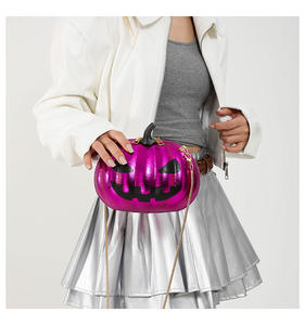 Halloween Kürbis Umhängetasche Frauen Neuheit Geldbörse PU Leder Weiblich Tägliche Handtasche Halloween Kreative Candy Taschen für Kinder - Product Image 3