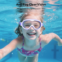 Lunettes de natation pour enfants à vision large, anti-buée, protection UV