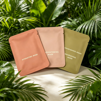 Pochette à trois soudures latérales sur mesure (taille, couleur, matériau) pour masques faciaux, shampoings, cosmétiques, emballages de voyage – Faible MOQ, haute barrière