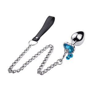 Jouets anaux en métal pour femmes avec <span class=keywords><strong>laisse</strong></span> en aluminium et 2 cloches jouets sexuels pour adultes pour le jeu <span class=keywords><strong>anal</strong></span> et les jeux sexuels - Product Image 4