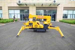 Nhiệm vụ nặng nề 5ton 8ton 10ton 12ton 14ton Spider Crawler <span class=keywords><strong>Crane</strong></span> thang máy hoist Glass Curtain Wall Lift với Telescopic Boom - Product Image 5