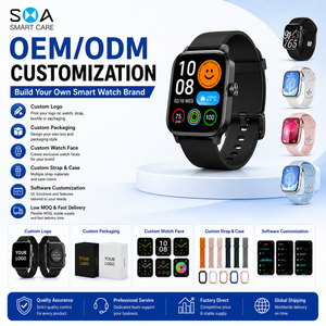 Smartwatch Blu alla Moda con Schermo Grande da 2,01 Pollici, Tracker Fitness Quadrato, Logo Personalizzabile per il Mercato all'Ingrosso e Regali - Product Image 2