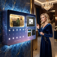 Distributeur automatique de parfum 10,1 pouces à écran tactile en métal, petit kiosque de parfum automatique 5 bouteilles, paiement multiple, inventaire intégré