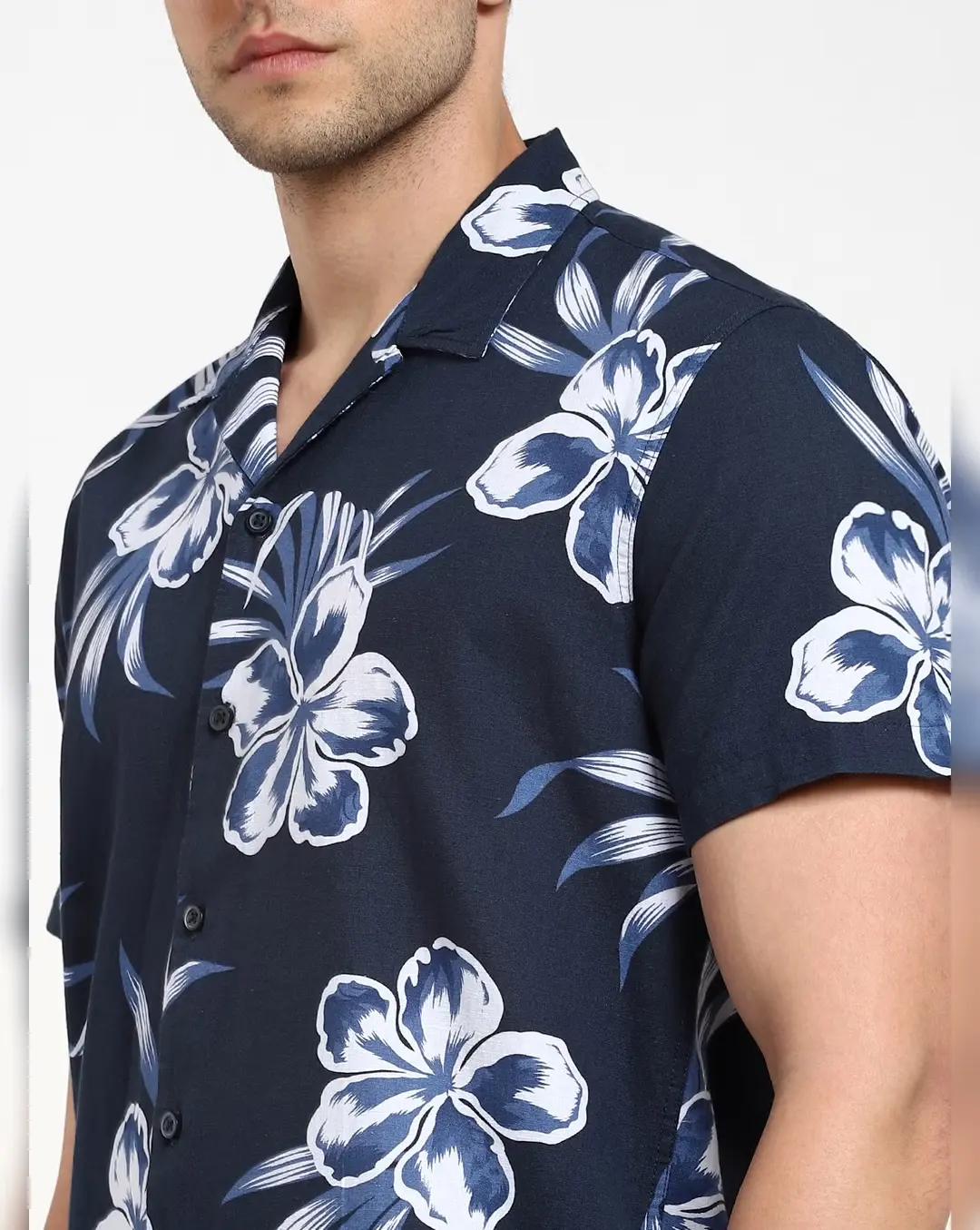 Hawaii Style Men Shirts Digit Print Tropical Summer Wear Hawaiian Shirts