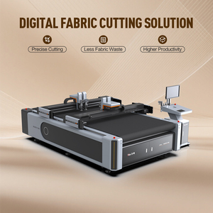 Máquina de Corte CNC Digital Automática con Cuchilla Oscilante Circular para Textiles de una Sola Capa, Prendas de Vestir y Tejidos de Fibra de Carbono - Product Image 1