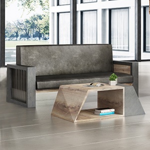 Wholesale Price Modern <b>Design</b> <b>Wood</b> <b>Office</b> <b>Sofa</b> 1+1+3 Reception <b>Sofa</b> Luxury <b>Office</b> <b>Sofa</b> Set With <b>Wood</b> Leg - Product Image 4