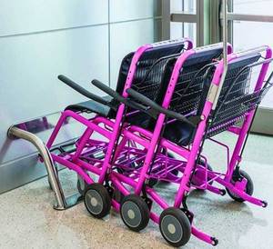 Servicio VIP Silla de ruedas de transporte de servicio pesado Sillas de ruedas de aeropuerto para un equipo de rehabilitación de viaje fácil de acera a puerta - Product Image 5