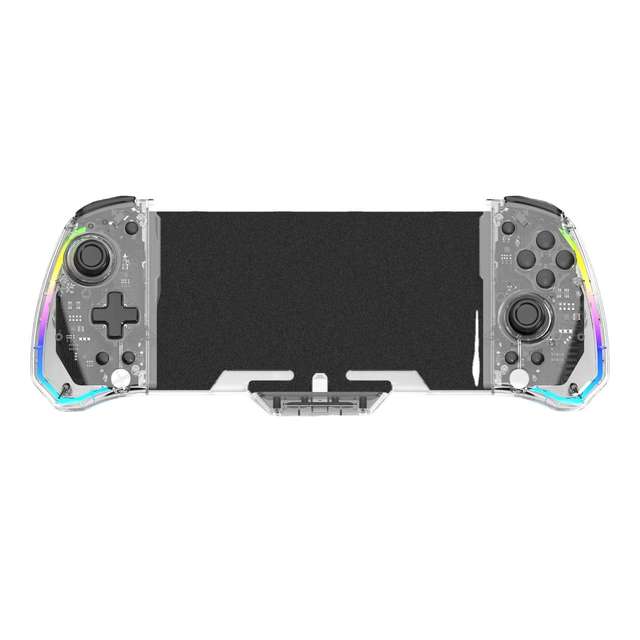 LinYuvo LianYou Switch Plug-In Game Controller with Colorful RGB Backlit Buttons, Metal Joystick, Left and Right Handles
