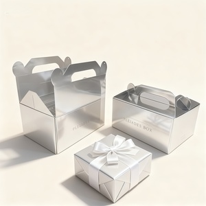 Sang trọng bạc kim loại Hộp quà tặng với xử lý | pleiades hộp cho quà tặng cao cấp bao bì, đám cưới, lễ hội & công ty Quà Tặng - Product Image 4