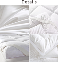 Protège-Matelas en Microfibre en Promotion – Rembourrage en Fibres Creuses de Polyester, Lavable, Anti-Acariens pour Usage Domestique, Hôtelier et Hospitalier