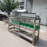 Machine de remplissage et de capsulage de bouteilles en verre semi-automatique, machine d'embouteillage de bière isobare avec commande PLC